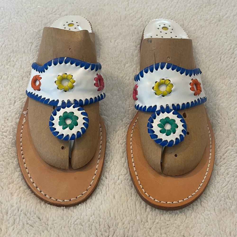 Jack Rogers Multicolor Embellished Sandals